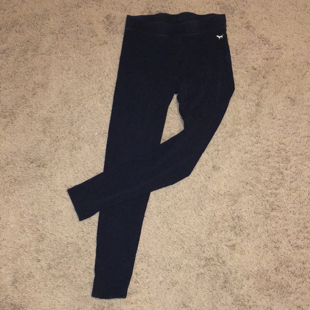 Pink Victoria’s Secret black leggings
